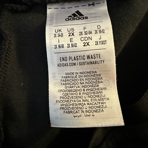 Adidas women’s tapered leg joggers size 2x in 100% cozy thick cotton. - Picture 4 of 5